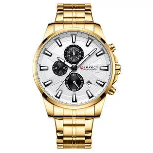 Zegarek Zegarek męski PERFECT CRAFT M503-04 chronograf - Zegarki męskie - miniaturka - grafika 1