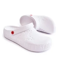 Klapki i japonki męskie - Męskie Klapki Big Star II175003 Białe 41 - miniaturka - grafika 1