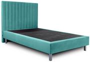 Łóżka - Welurowe łóżko na nóżkach Blair 120x200 - 30 kolorów - miniaturka - grafika 1