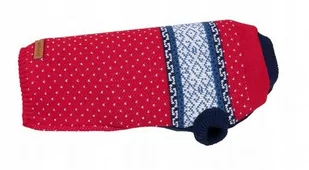 Ami Play Sweterek dla psa Bergen 34 cm Czerwony Złóż zamówienie do 11.00 odbierz JUTRO - Ubranka dla psów - miniaturka - grafika 1