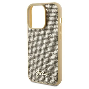 Etui Guess GUHCP14LPMSDGSD Apple iPhone 14 Pro hardcase Disco Metal Script złoty/gold - Etui i futerały do telefonów - miniaturka - grafika 7