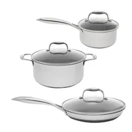 Zestawy garnków i patelni - Zestaw naczyń PARTNER z powłoką DIAMOND Kohersen BLACK CUBE - miniaturka - grafika 1