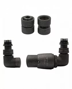 Zawór termostatyczny trójosiowy Vision ciemny grafit strukturalny prawy GW1/2 - Zawory i kraniki Zawór termostatyczny trójosiowy Vision ciemny grafit strukturalny prawy GW1/2 - Zawory i kraniki - miniaturka - grafika 1