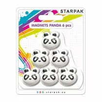 Starpak Magnes Ksztalt Panda Op6szt B/c 24/144 - Artykuły biurowe - miniaturka - grafika 1