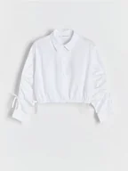 Koszulki dla dziewczynek - Reserved - Koszula z kokardkami - biały - miniaturka - grafika 1