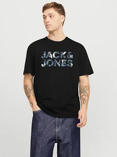 Jack & Jones Koszulka w kolorze czarnym - Koszulki męskie - miniaturka - grafika 1