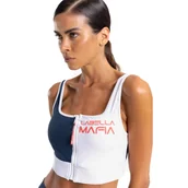 Koszulki sportowe damskie - Biustonosz sportowy LABELLAMAFIA TOP GRAVITY BLUE / BRANCO - miniaturka - grafika 1