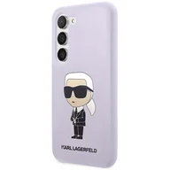 Etui i futerały do telefonów - Karl Lagerfeld KLHCS23SSNIKBCU S23 S911 hardcase purpurowy/purple Silicone Ikonik - miniaturka - grafika 1