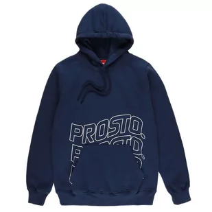 Bluza Prosto Klasyk Hoodie Waver KL222MSWE2101 - granatowa - Bluzy sportowe męskie - miniaturka - grafika 1