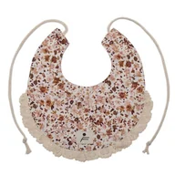 Śliniaki i fartuszki - Hi Little One śliniak wiązany BOHO FLOPI Cognac Pom Pom - miniaturka - grafika 1