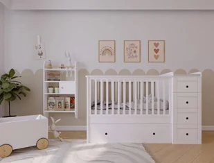 Łóżeczko dziecięce Paso Doble z szufladą i komodą 120x60 - Łóżeczka i kojce - miniaturka - grafika 1