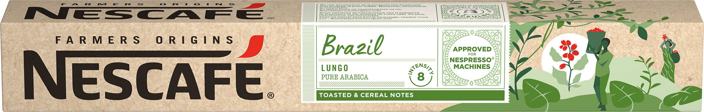 Kapsułki do Nespresso Nescafe Farmers Brazil Lungo 10 szt.