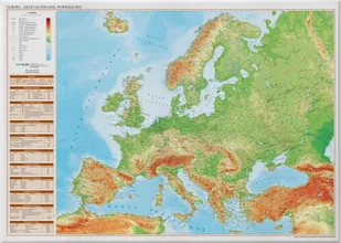 Europa. Mapa fizyczna ścienna - Mapy i plansze edukacyjne - miniaturka - grafika 1