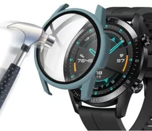 Etui + Szkło 2W1 Do Huawei Watch Gt 2 46Mm Zielone - Akcesoria do smartwatchy - miniaturka - grafika 1
