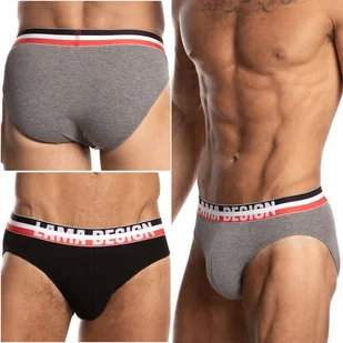 LAMA 1051SD slipy męskie dopasowane majtki BAWEŁNIANE 2-PAK - L - Majtki męskie - miniaturka - grafika 1