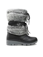 Śniegowce damskie - Olang Śniegowce Puff Szary - miniaturka - grafika 1