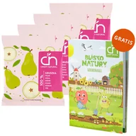 Chipsy - Zestaw Crispy Natural Chrup Gruszkę, suszone chipsy z gruszki, 4 x 18 g + kolorowanka Blisko Natury gratis - miniaturka - grafika 1
