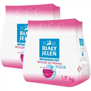 Biały Jeleń Hipoalergiczny Proszek Kolor 2X 1,9 Kg - Środki do prania - miniaturka - grafika 1