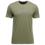 Koszulki sportowe męskie - Koszulka męska Black Diamond M Mini Stacked Ss Tee Rozmiar: L / Kolor: zielony - miniaturka - grafika 1
