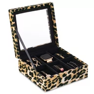 Pudełka i szkatułki - Ameliahome Pudełko Na Biżuterię Szkatułka Leopard Glasen 18X718X7 - miniaturka - grafika 1