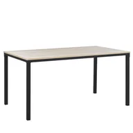 Ławy i stoliki kawowe - Beliani Stół do jadalni 150 x 90 cm czarny z jasnym drewnem HOCKLEY - miniaturka - grafika 1