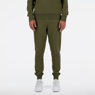 Spodnie męskie New Balance MP03904DMO  zielone - Spodnie męskie - miniaturka - grafika 1