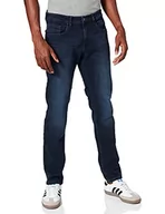 Spodenki męskie - camel active Męskie spodnie jeansowe Slim Fit Madison Stretch, Ciemnoniebieski z lekkim spraniem (indygo), 33W / 34L - miniaturka - grafika 1