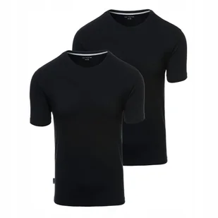 Zestaw 2 czarnych męskich t-shirtów bawełniane koszulki Ombre Z101 V5 r S - Koszulki męskie - miniaturka - grafika 1