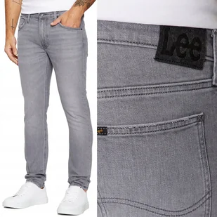 Lee LUKE SLIM TAPERED Clash INDIGOOD RURKI SZARY DżINS W33 L34 - Spodnie męskie - miniaturka - grafika 1