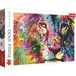 Puzzle 1000 Kolorowy lew TREFL - Puzzle - miniaturka - grafika 1