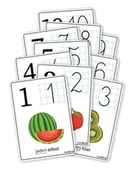 Materiały pomocnicze dla uczniów - Plansze edukacyjne A4 - Cyfry 1-10 10 kart - miniaturka - grafika 1