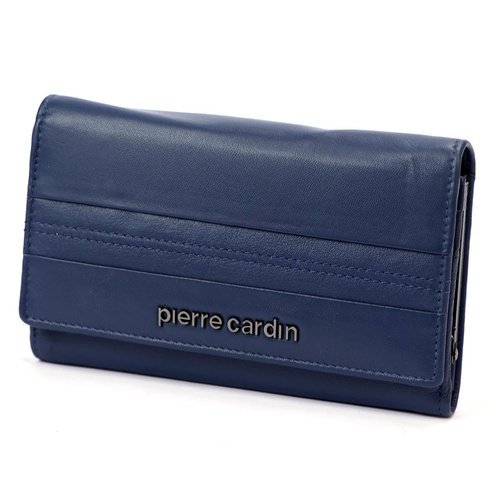 Portfel damski skórzany PIERRE CARDIN TILAK130 455 Granatowy
