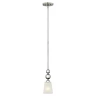 Lampy sufitowe - Elstead Lighting Zelda 1Lt Mini Pendant Polished Nickel HK/ZELDA/P/A PN Elstead lampa wisząca nowoczesna HK/ZELDA/P/A PN) - miniaturka - grafika 1