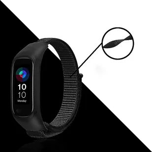 Opaska / Pasek Nylonowy Braders do Oppo Band czarny - Akcesoria do smartwatchy - miniaturka - grafika 3