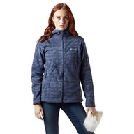 Kurtki damskie - Columbia Sportswear Fast Trek damska kurtka polarowa z kapturem niebieski Nocturnal Space X-L - miniaturka - grafika 1