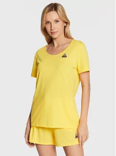 Koszulki i topy damskie - Le Coq Sportif T-Shirt 2220322 Żółty Regular Fit - grafika 1