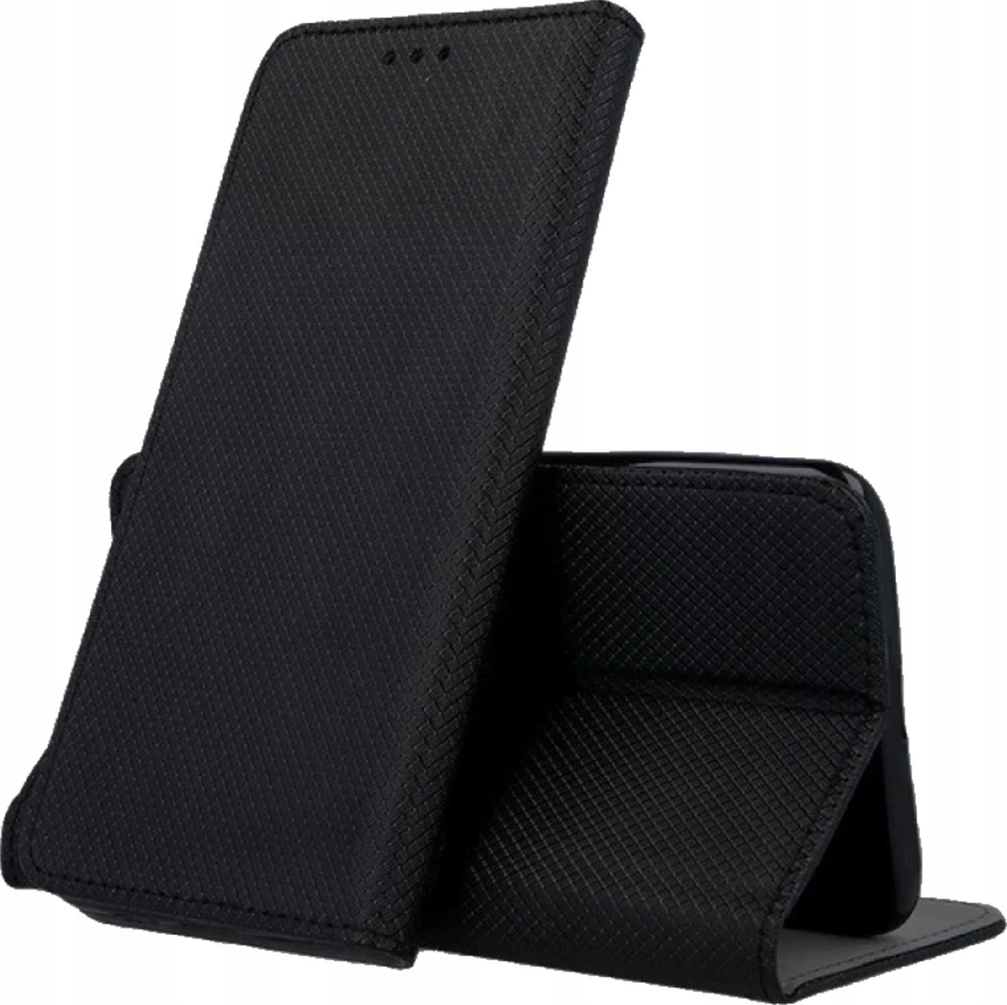 Hello Case ETUI Z KLAPKĄ DO SAMSUNG GALAXY S7 EDGE CZARNE ZAMYKANE MAGNETYCZNE KABURA