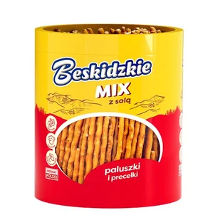 BESKIDZKIE Tuba mix 275g (paluszki sól+precle sól) [12] - Paluszki - miniaturka - grafika 1