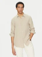 Koszule męskie - Guess Koszula M5GH85 WH831 Écru Regular Fit - miniaturka - grafika 1