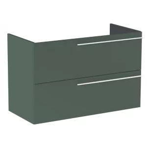 ROCA A857771534 ELLA Szafka podumywalkowa 100 cm z 2 szufladami, do kompletacji z blatem Zielony mat - Szafki łazienkowe - miniaturka - grafika 1