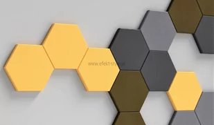 Panel akustyczny SOFT HEXA EDGE M -ścięte krawędzie - Płyty i maty izolacyjne - miniaturka - grafika 1