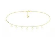 Naszyjniki - Naszyjnik Choker łańczuszek z Kółeczkami - 24k złocenie - miniaturka - grafika 1