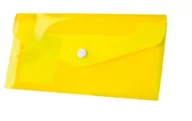 Teczki i skoroszyty - Tetis Koperta DL PP na zatrzask żółta 12szt BT612-Y 445918 - miniaturka - grafika 1