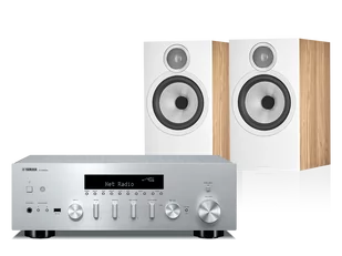 Yamaha R-N600A (srebrny) + 606 S3 (dąb) - Zestawy stereo - miniaturka - grafika 1