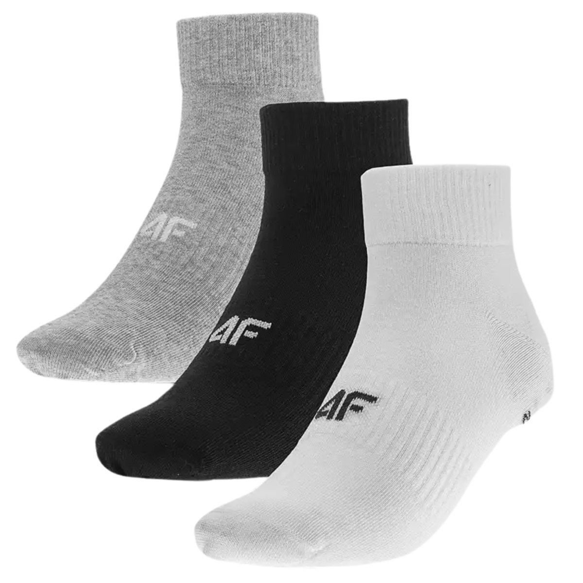 Skarpety casual za kostkę męskie (ZESTAW 3 szt.) 4F 4FWMM00USOCM440-94S Wielokolorowy Roz. 43-46