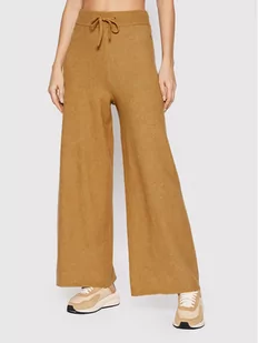 Tommy Hilfiger Spodnie dresowe Flex Wide WW0WW31675GW8 Brązowy Wide fit - Spodnie sportowe damskie - miniaturka - grafika 1