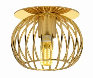 Candellux Oprawa stropowa SK-93 BK złota - Oprawy, klosze i abażury - miniaturka - grafika 1
