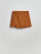 Spodenki damskie - Reserved - Spódnico-szorty z wiskozą - miedziany - miniaturka - grafika 1