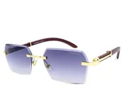 Okulary przeciwsłoneczne - Damskie okulary przeciwsłoneczne wąskie - miniaturka - grafika 1