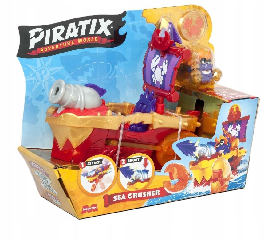 Piratix Sea Crusher Zestaw, Figurka Magic Box